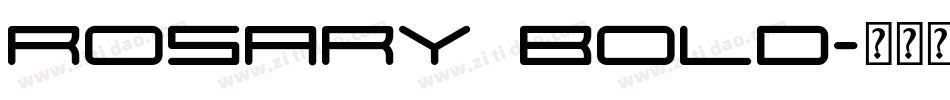 Rosary Bold字体转换